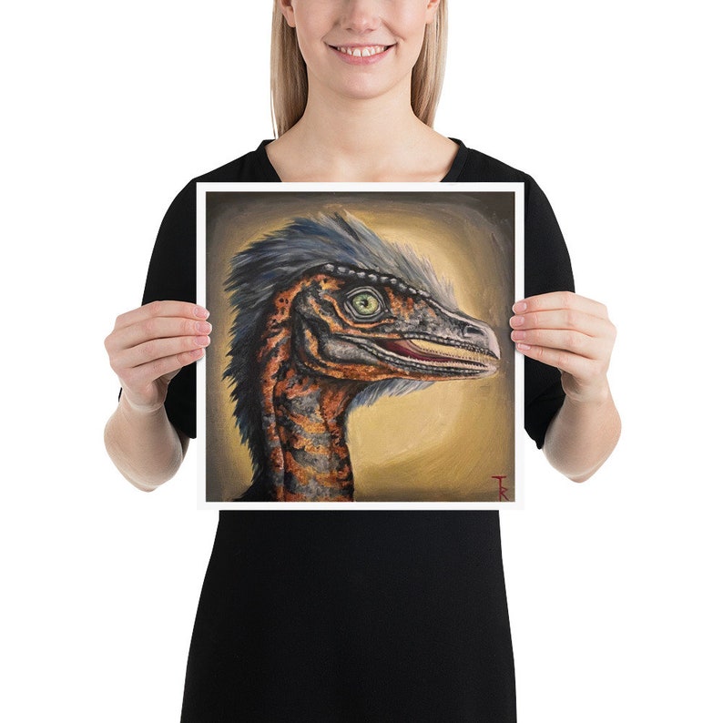 Happy Raptor, A Fine Art Print - Etsy