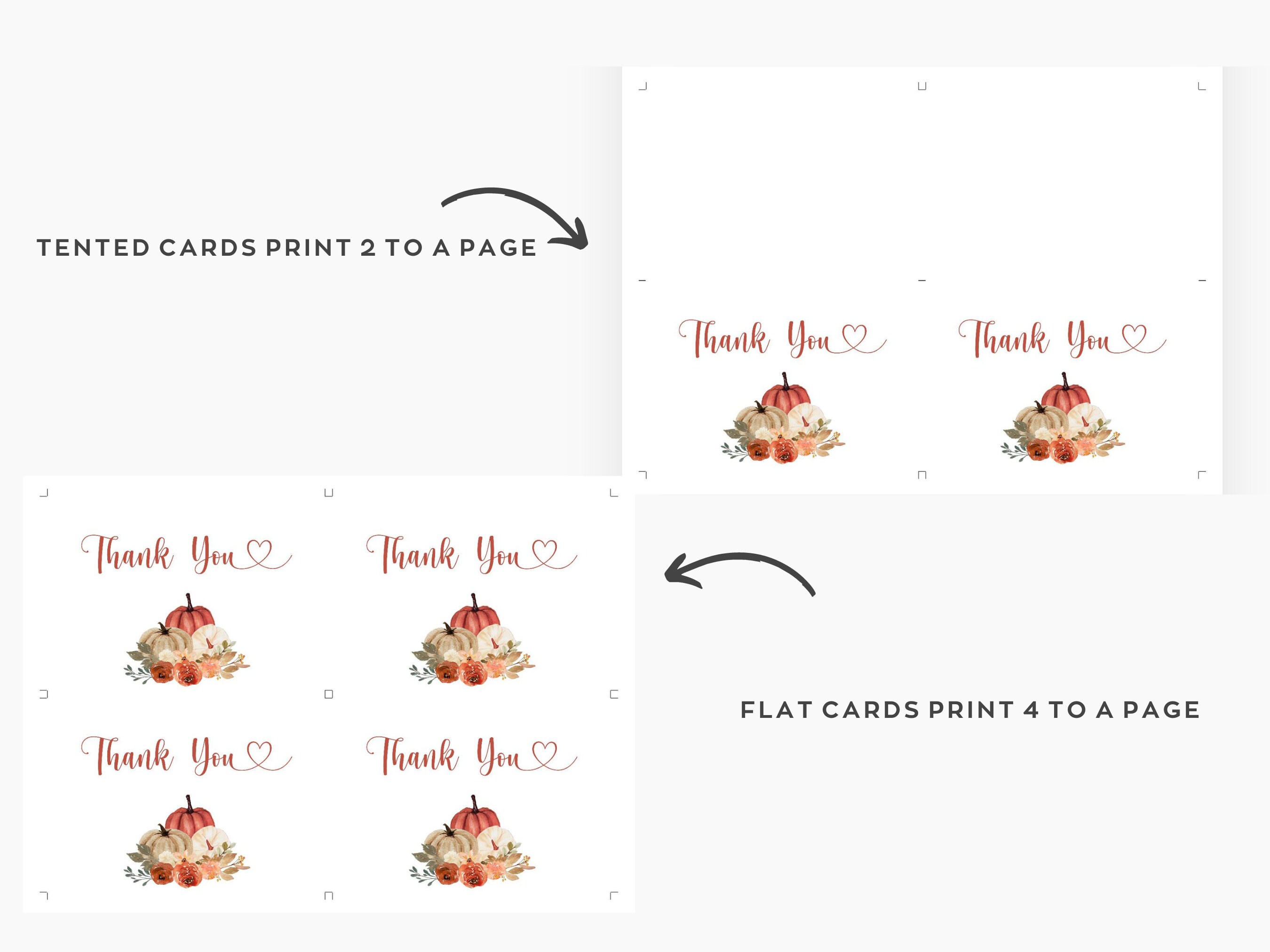 Editable Baby Shower Thank You Card Orange Pumpkin Baby Etsy