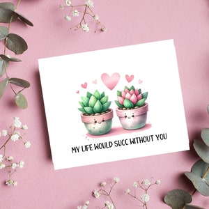 Afdrukbare sappige Valentijnsdagkaart, Instant Download, Valentijn afdrukbaar, envelop