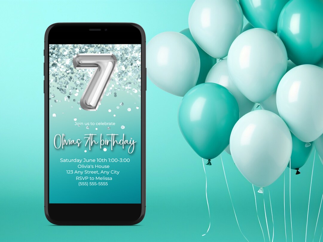 Editable DIGITAL Birthday Party Invitation Instant Download Etsy