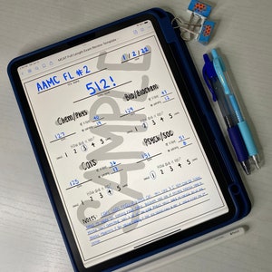 MCAT Full Length Exam Review Template Etsy