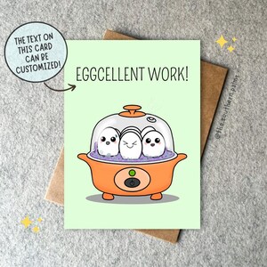 Egg Cooker Greeting Card. Custom greeting and inside message option available.