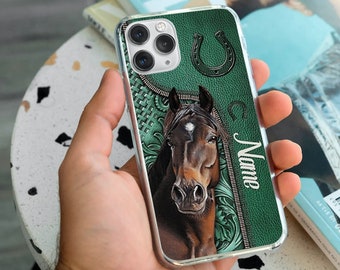 Personalised HORSE Lover Phone Case Cover For iPhone 6 7+ 8 11 12 12Pro Pro Max XS XR Samsung s8 s9 s10 s20 Gift For Birthday