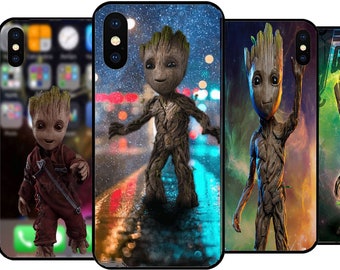 I Am Groot Phone Case For iPhone 6 7+ 8 11 12 13 14 Pro Max XS XR Samsung s8 s9 s10 s20 Birthday, Christmas Gift