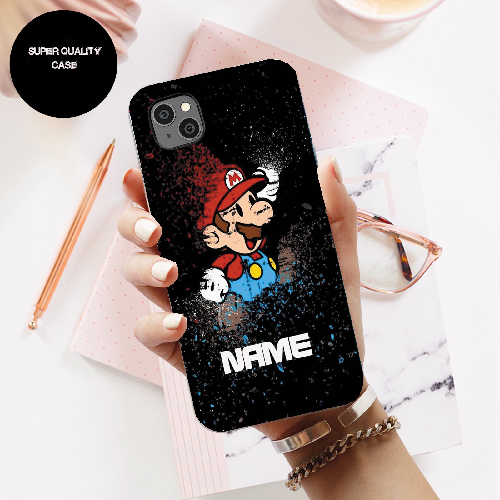 Personalised Super Mario Phone Case Cover for iPhone 11 X XR