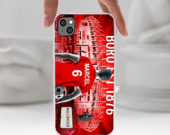 Personalised Middlesbrough Football Phone Case, Birthday Gift For Teenage kids, Christmas Gift for football Fans