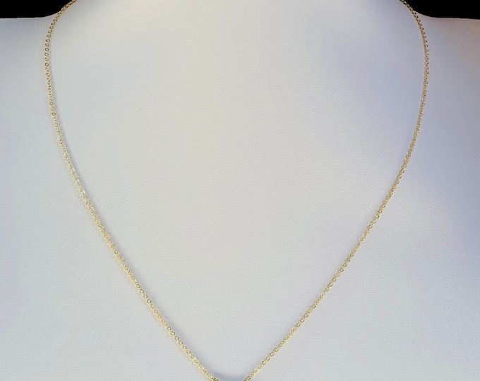 14K Gold Plated Genuine Turquoise Heart Shaped Pendant Necklace