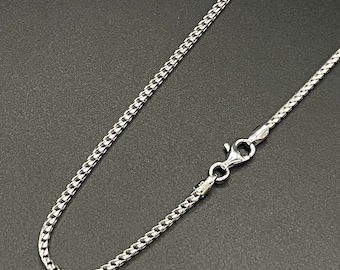 Italian Solid Sterling Silver Rope Link Chain Necklace 925 - Etsy