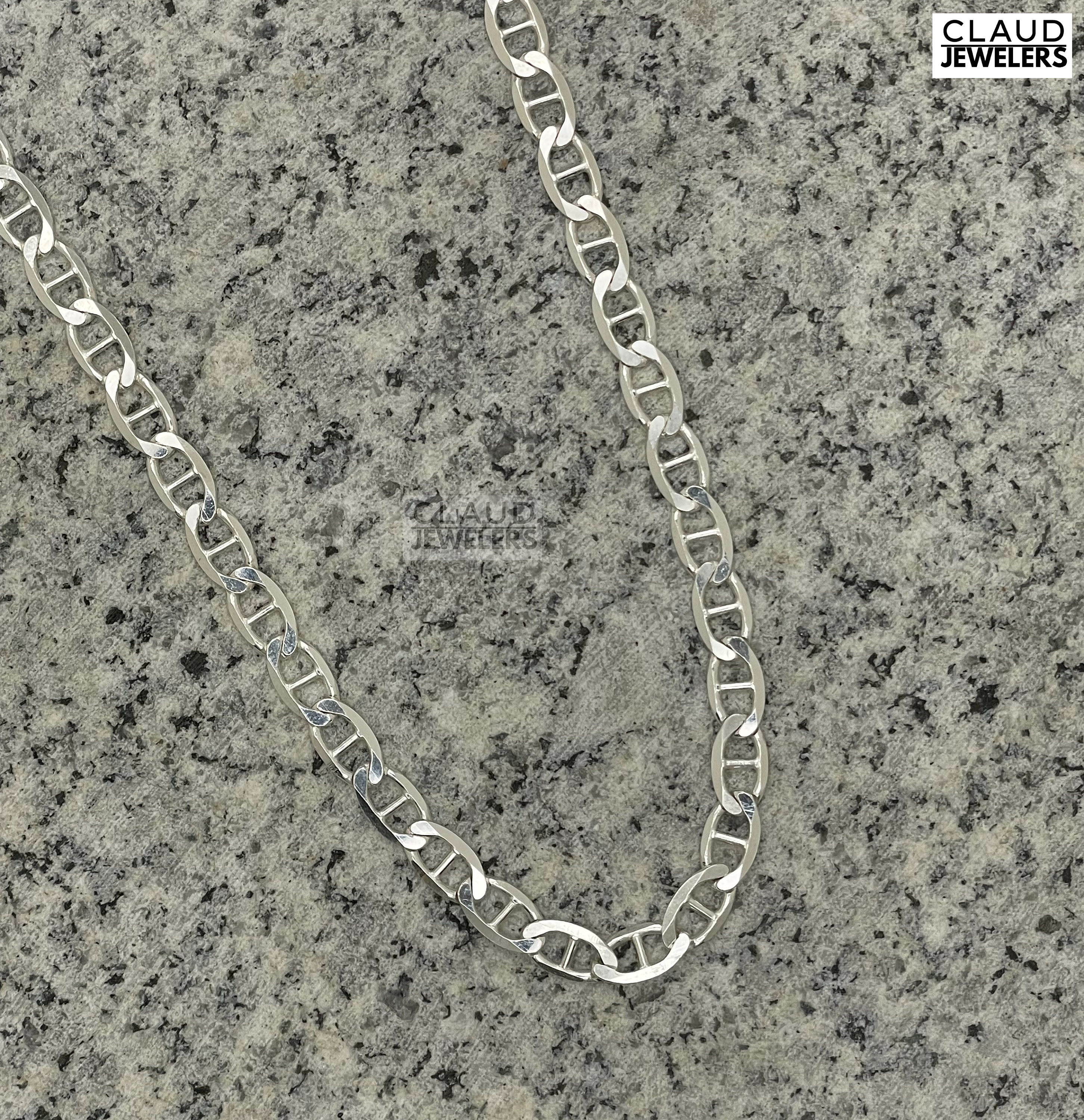 Amazon.com: DTECGOUG Sterling Silver Chain for Men Women 5-9mm Chain  Necklaces Thick Stainless Steel Chain Silver Cuban Link Chain Necklaces  Made in Italy Mens Necklace Flat Cuban Neck Link Man（7mm 20inch）