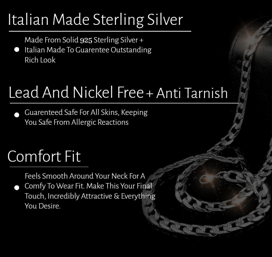 thumbnail image 2 of Italian 925 Sterling Silver Heavy Round Box Chain Necklace - 4mm, Nickel Free 2 of 6