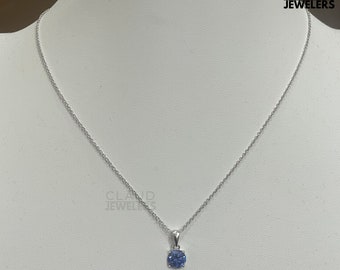 Tanzanite Pendant Necklace, Gemstone Necklace, Pendant Necklace