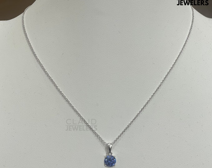 Tanzanite Pendant Necklace, Gemstone Necklace, Pendant Necklace