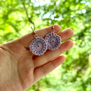 Handmade Earrings | Crochet Circle Earrings