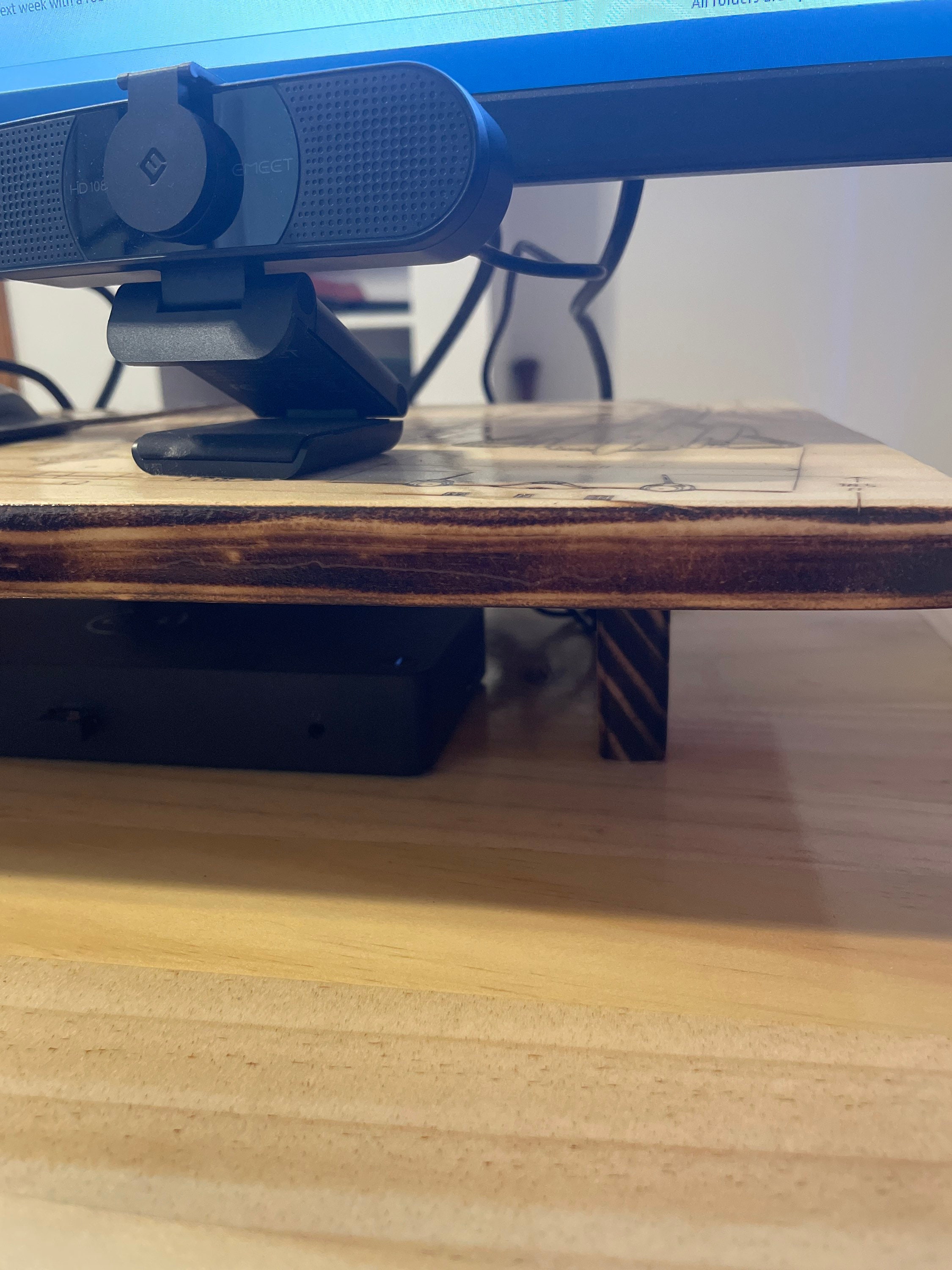 Custom Personalized Engraved Desk Riser Desk Stand Dual - Etsy