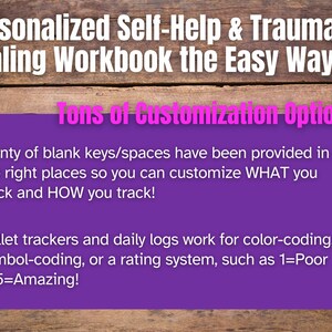 Trauma Recovery Journal: PTSD CPTSD Healing Workbook | Self-Help Therapy Worksheets for Guided Emotional Healing | Digital & Printable image 4