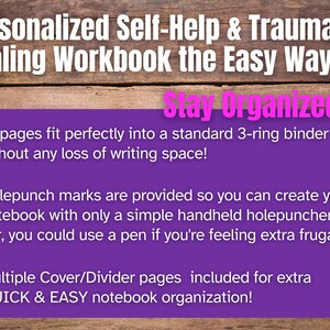 Trauma Recovery Journal: PTSD CPTSD Healing Workbook | Self-Help Therapy Worksheets for Guided Emotional Healing | Digital & Printable image 3