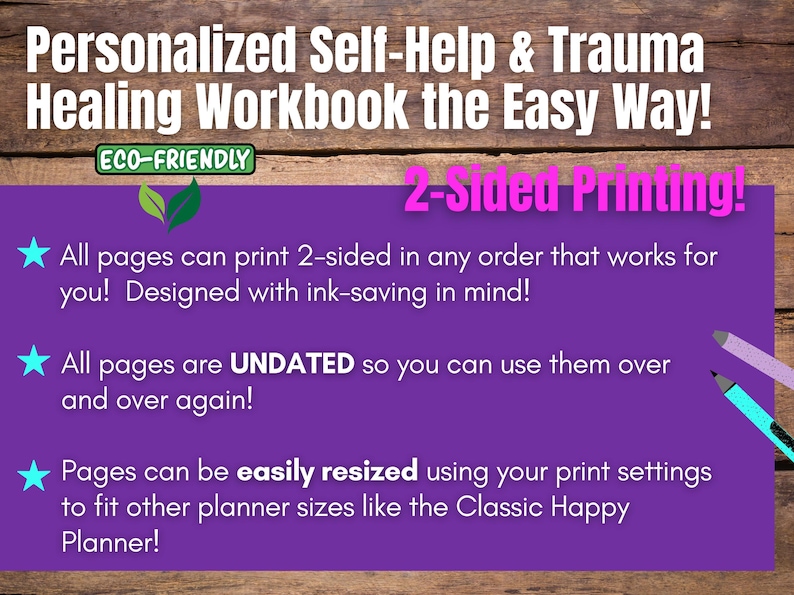 Trauma Recovery Journal: PTSD CPTSD Healing Workbook | Self-Help Therapy Worksheets for Guided Emotional Healing | Digital & Printable image 2