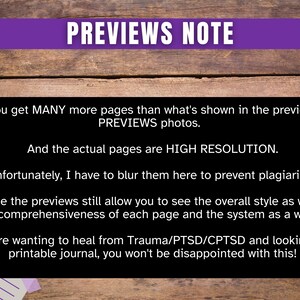 Trauma Recovery Journal: PTSD CPTSD Healing Workbook | Self-Help Therapy Worksheets for Guided Emotional Healing | Digital & Printable image 7