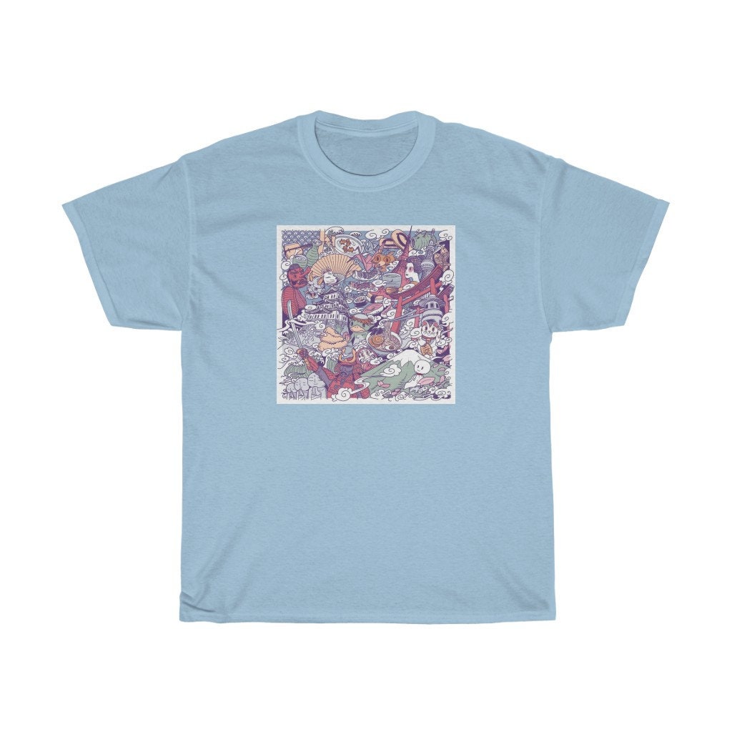 Japan Doodle Unisex T Shirt - Etsy