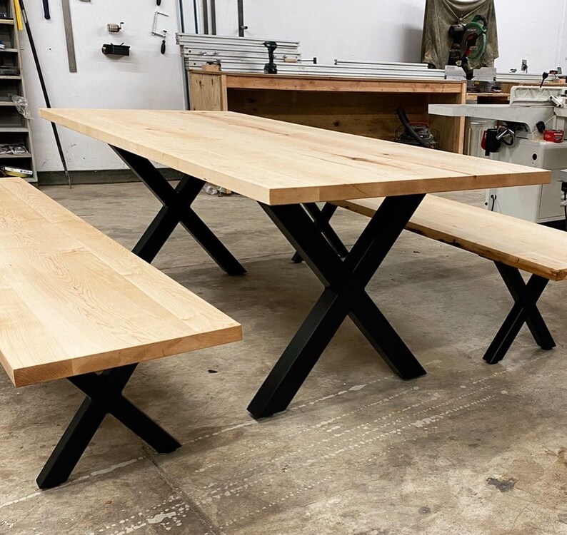 Farmhouse Industrial Table - Etsy