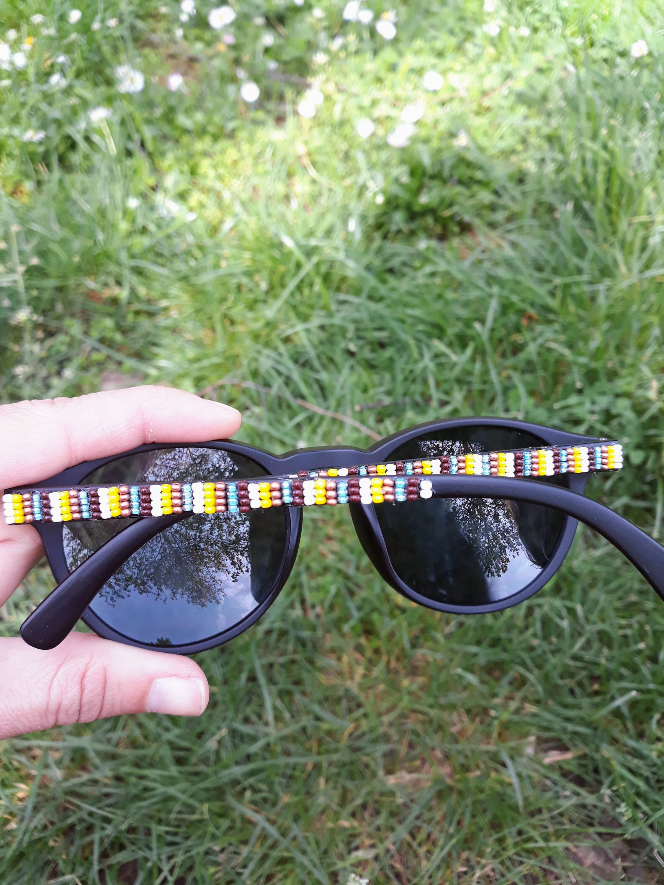 Beaded Sunglasses,hand Decorated Beaded Sunglasses,summer Accessories
