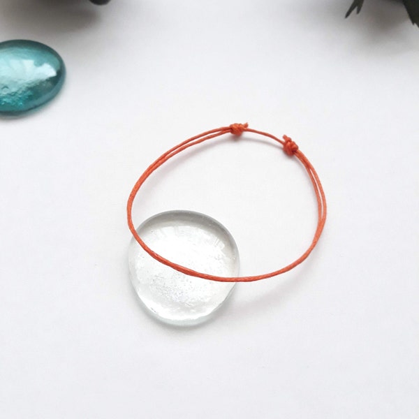 Thin Orange Bracelet,Bracelet for Women and Men,Orange Rope with Slide Ends,Simple orange bracelet,A little gift