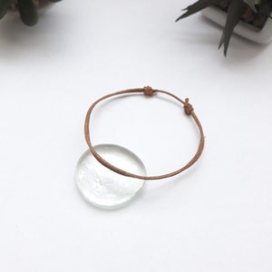 Thin Light Brown Bracelet,Brown Bracelet Cord,Men&#39;s Bracelet,Women&#39;s Bracelet,Gift Idea