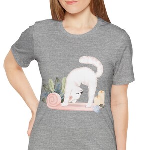 Cute Cat Yoga Tee Cat Lover Self Care Gift Meditation Namaste Funny Shirt Yoga Kitty
