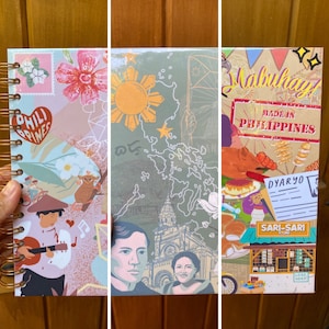 Filipino Culture-Inspired Notebooks | Sari-Sari | Harana | History | Philippines | Handmade | Coil-Bound | Lined Paper with Date Header