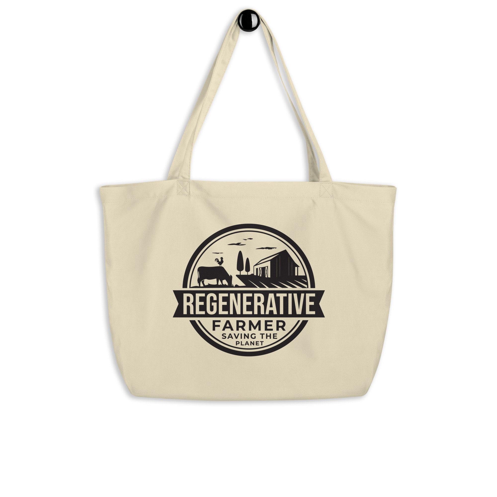 Regenerative Farmers Large Organic Tote Bag Regenerative 