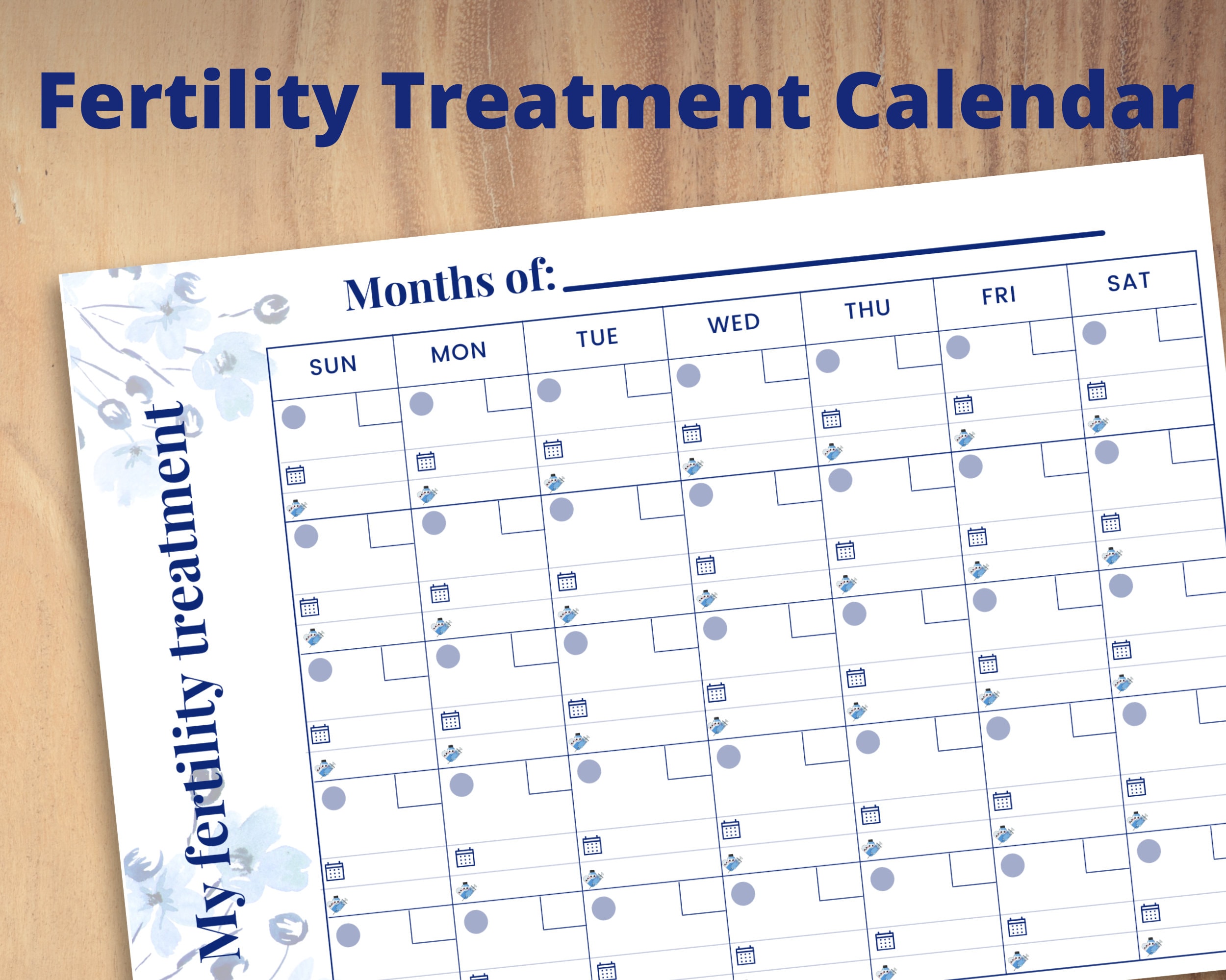 IVF Planner, Printable for Infertility Treatment, Iui, Ivf. Tracker for