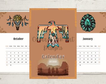 Western Calendar - Etsy