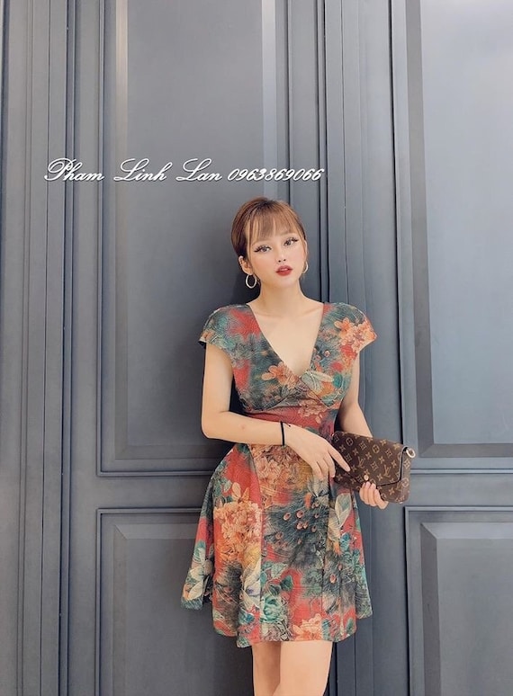 green emerald velvet dress Maroon Floral Print Short Sleeve Fit and Flare Dress – Olivia Dress