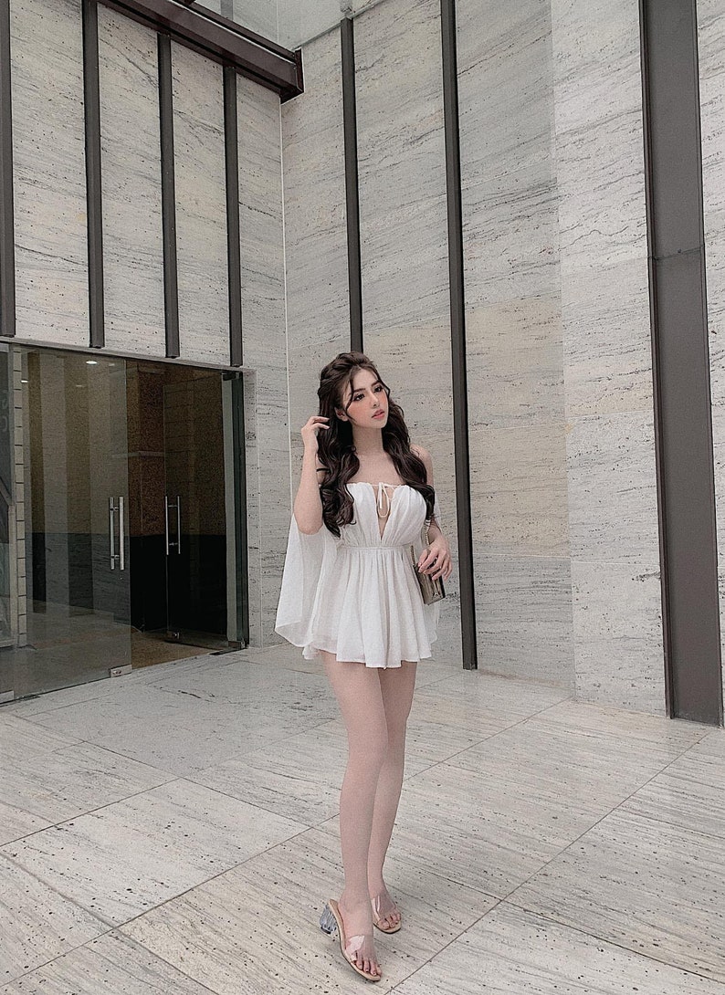 Cold-Shoulder Knit Mini Dress
