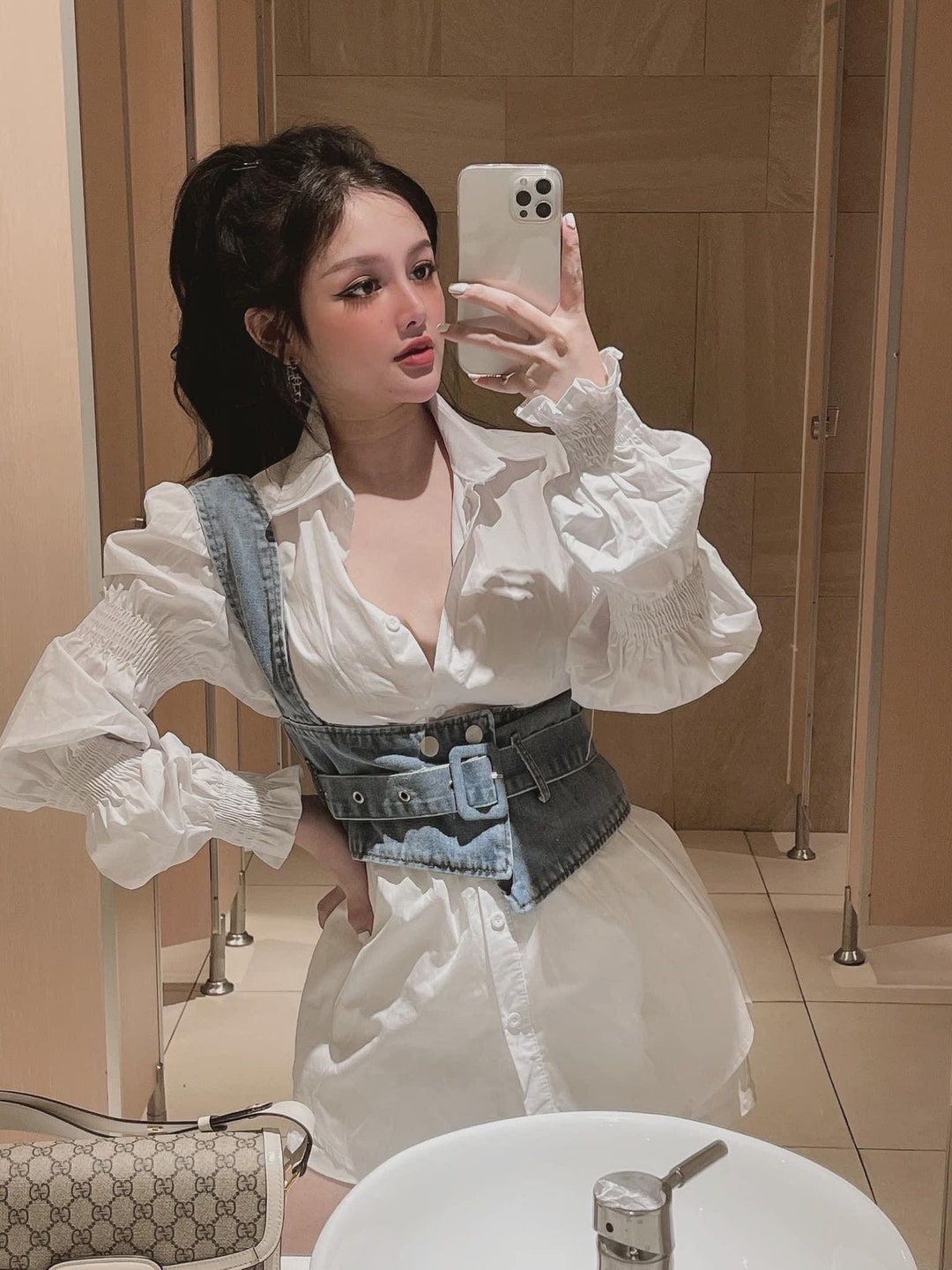 Button down two piece