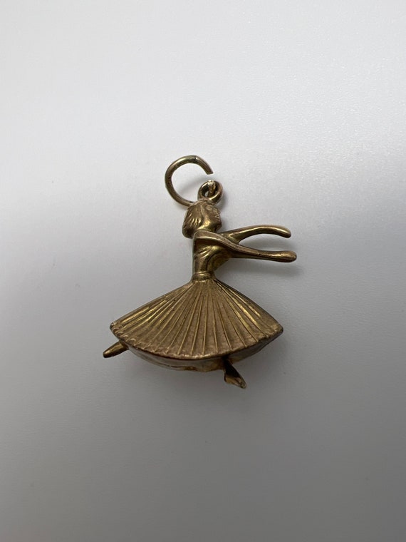 9ct Gold Ballerina Charm