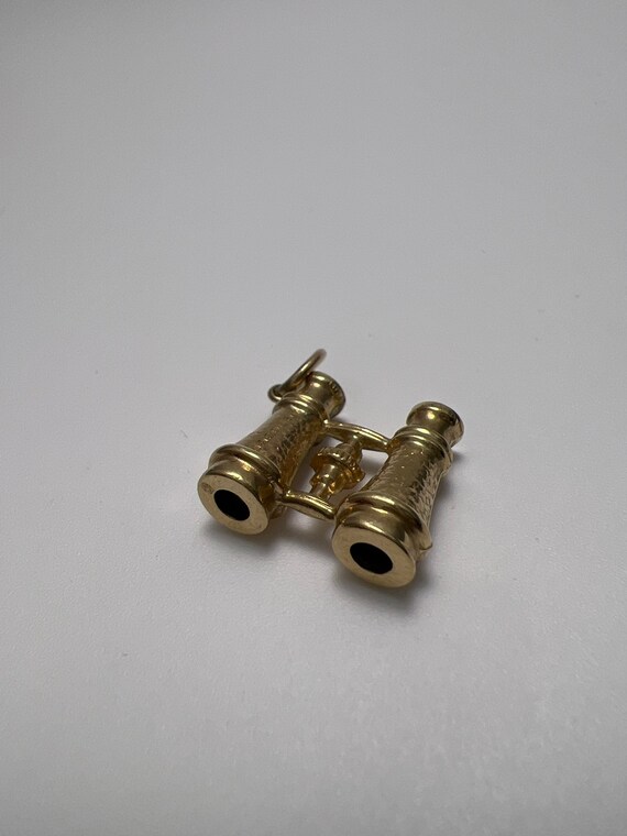 9ct Gold Binocular Charm Etsy