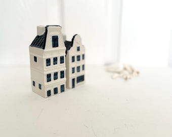Vintage KLM Delft Blue Houses, Holland Canal Houses No: 72 & 61 - Etsy