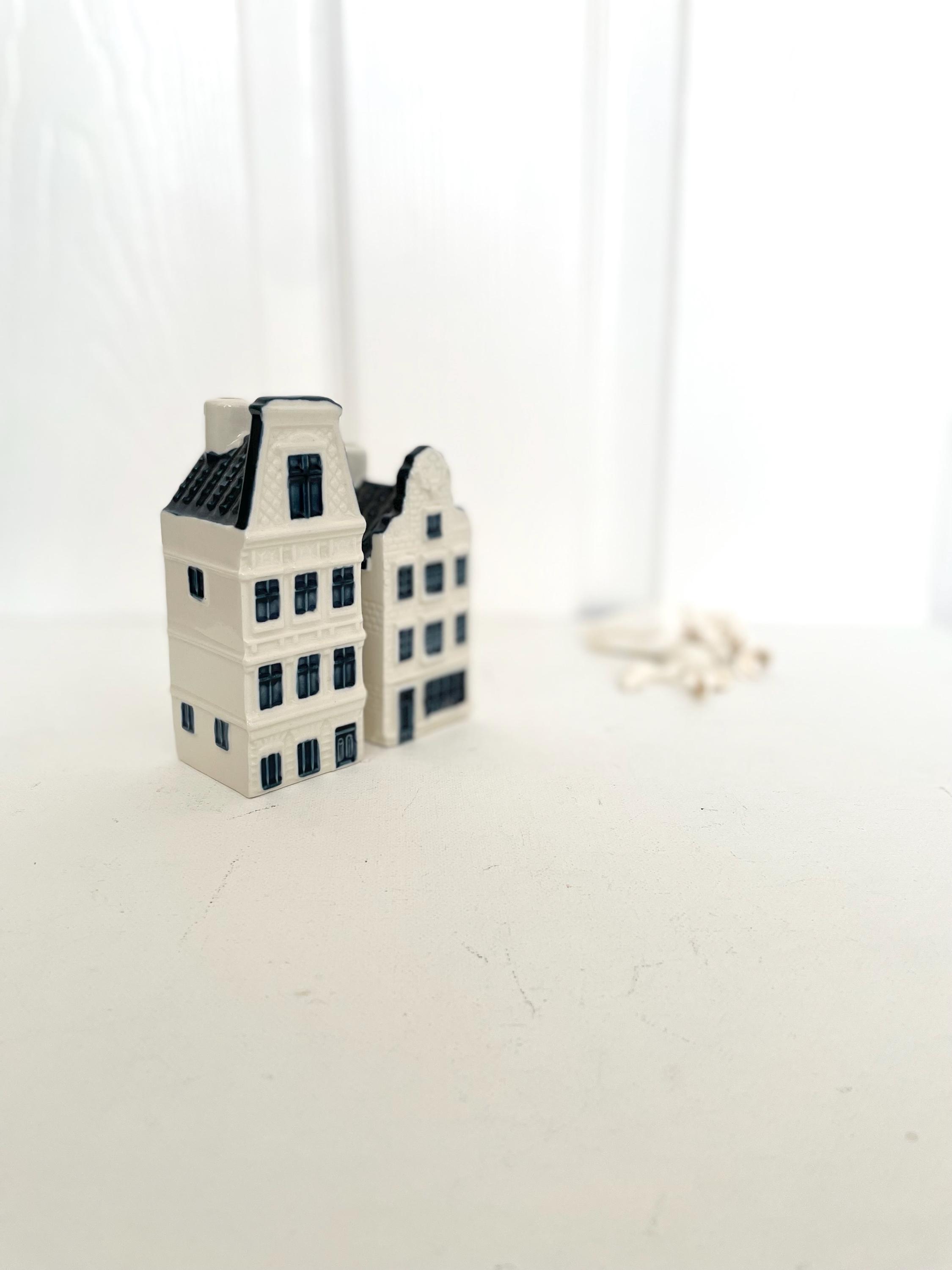 Vintage KLM Delft Blue Houses, Holland Canal Houses No: 72 & 61 - Etsy