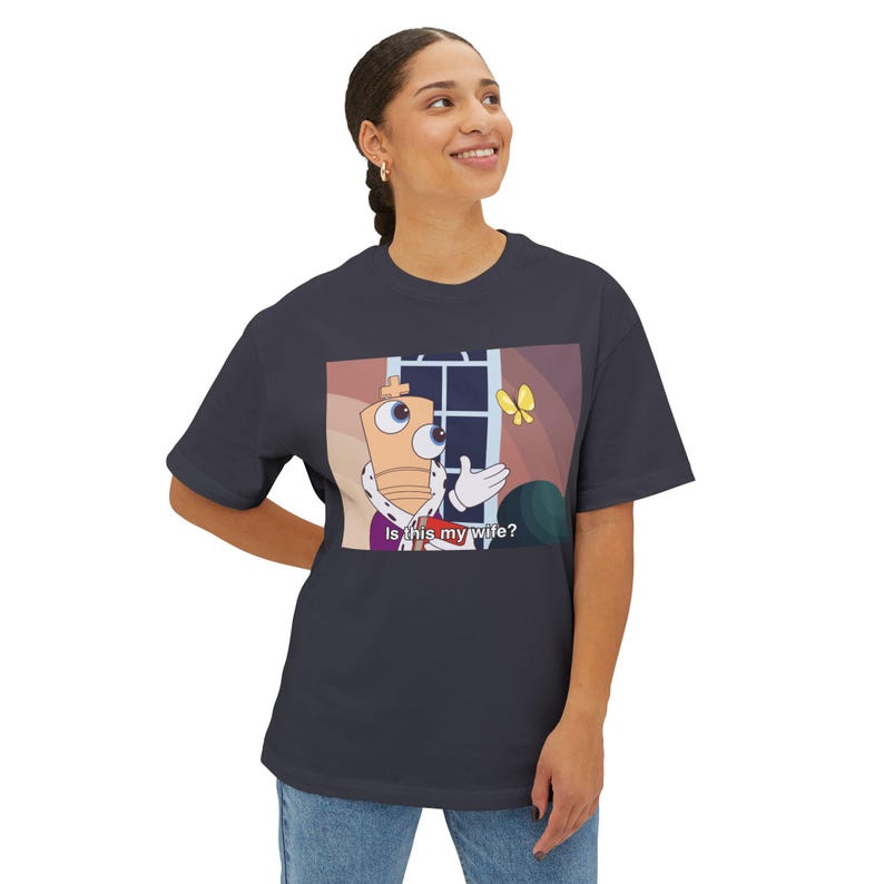 Kinger Butterfly Meme Unisex Oversized T Shirt WITH TEXT - The Amazing Digital Circus image 12