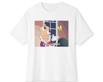 Kinger Butterfly Meme Unisex Oversized T Shirt WITH TEXT - The Amazing Digital Circus