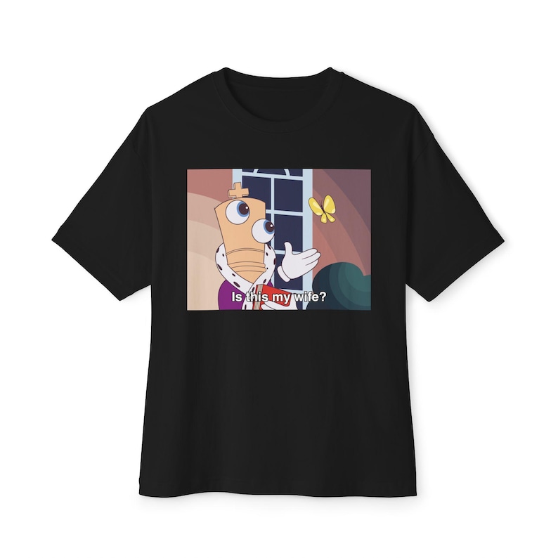Kinger Butterfly Meme Unisex Oversized T Shirt WITH TEXT - The Amazing Digital Circus image 7