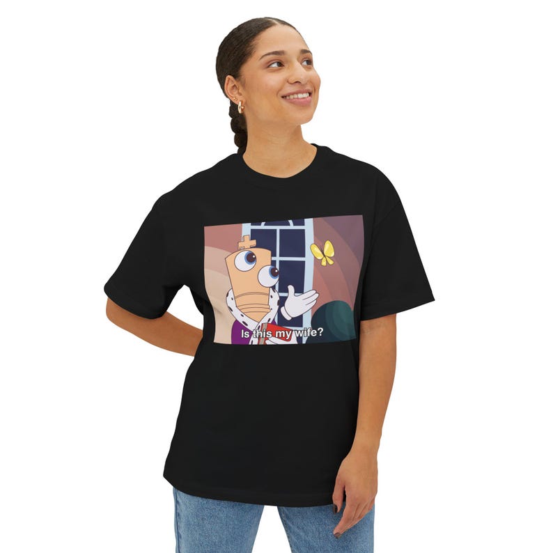 Kinger Butterfly Meme Unisex Oversized T Shirt WITH TEXT - The Amazing Digital Circus image 9