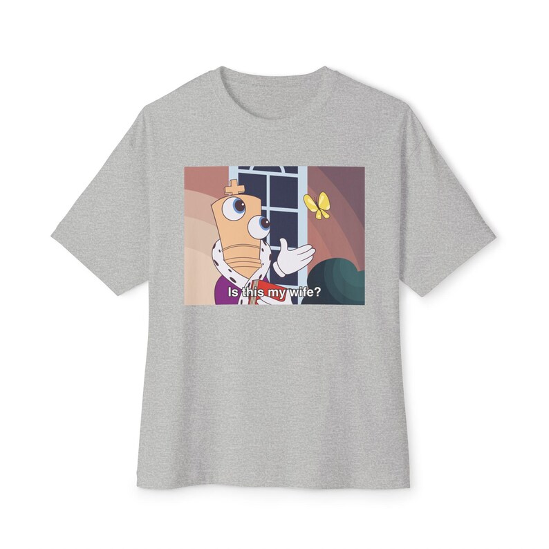 Kinger Butterfly Meme Unisex Oversized T Shirt WITH TEXT - The Amazing Digital Circus image 4