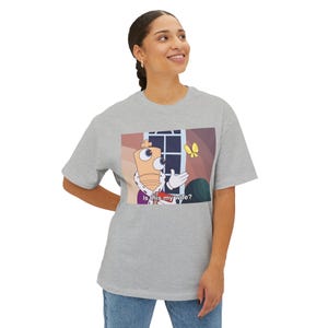 Kinger Butterfly Meme Unisex Oversized T Shirt WITH TEXT - The Amazing Digital Circus image 6