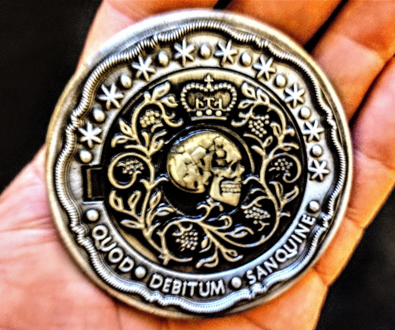 John Wick Coin Blood Oath Marker John Wick 3 Skull Coin Etsy