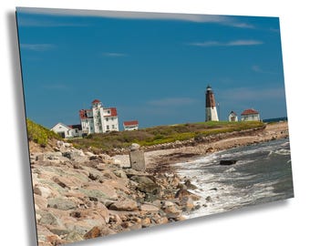 Point Judith Light, Narragansett, RI | Rhode Island | Coastal print | Lighthouse Canvas