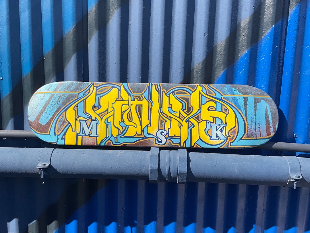 Hand Painted Skateboard Deck Etsy