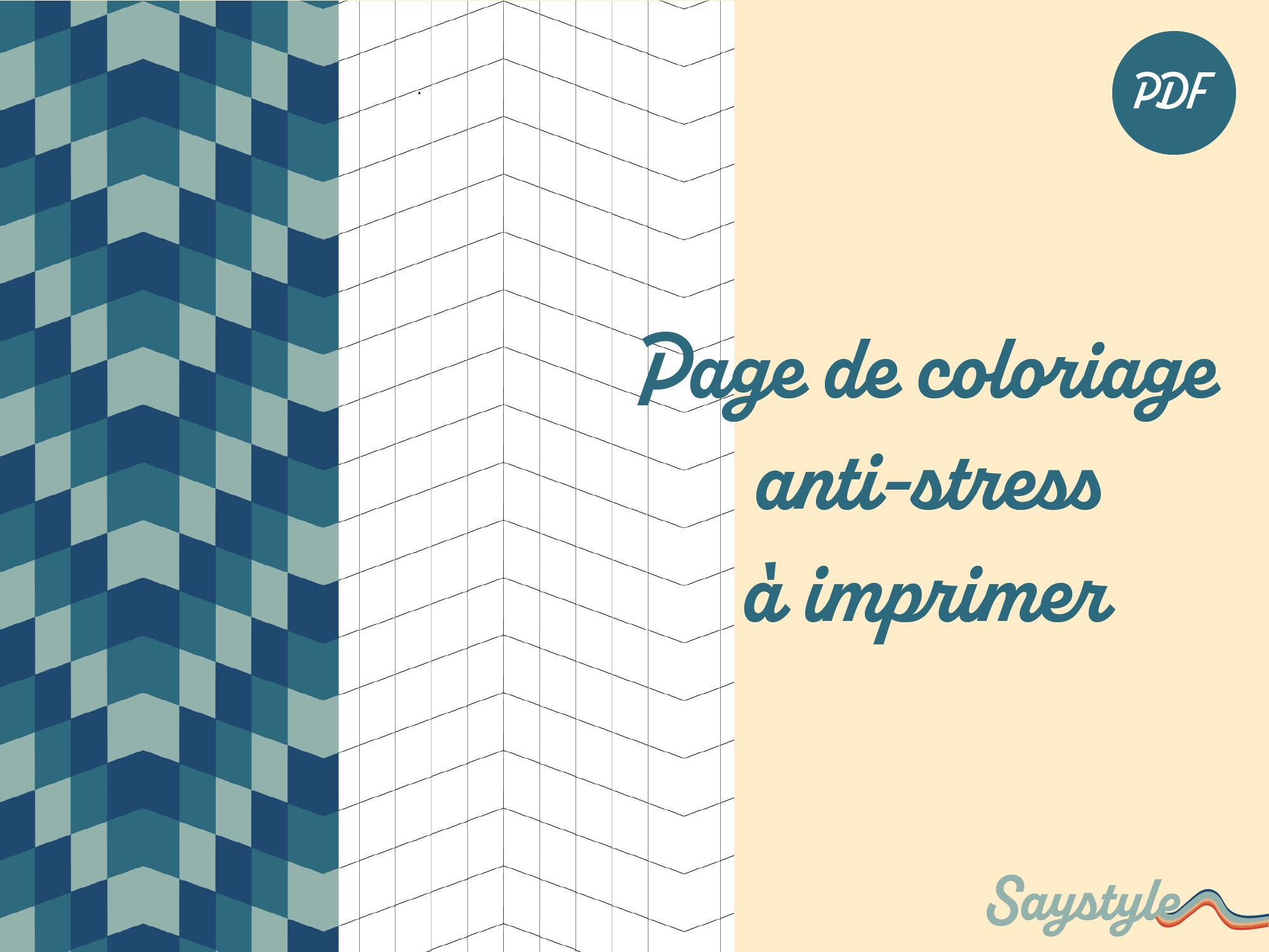 Coloriage Anti Stress Page De Garde