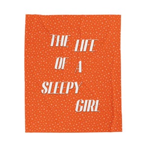 Life of a Sleepy Girl Plush Blanket, Cozy Throw for Swift Fans, Gifts for Taylor Lovers, Soft Home Decor, Blanket for All Occasions